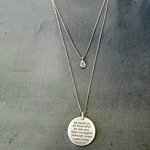 HILLIARD DESIGN Sterling Teardrop Necklace